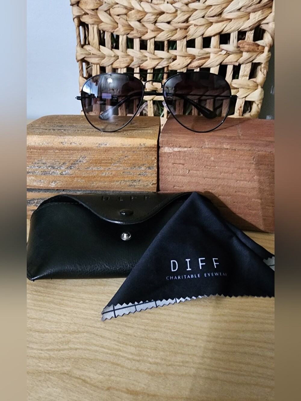 Diff Kids Aviator Sunglasses